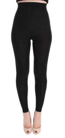 Gray Cashmere Stretch Tights Dolce & Gabbana
