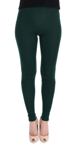 Green Cashmere Stretch Tights Dolce & Gabbana