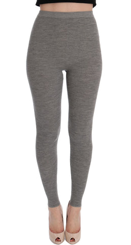 Gray Cashmere Stretch Tights Dolce & Gabbana