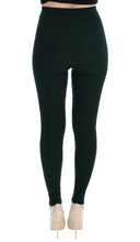 Green Wool Stretch Tights Dolce & Gabbana