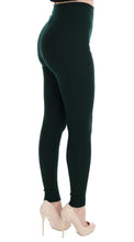 Green Wool Stretch Tights Dolce & Gabbana