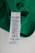 Green Silk Crystal Banana Sweater Dolce & Gabbana