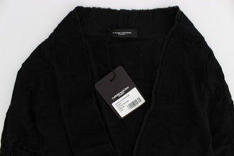 Black Fine Wool Button Cardigan Costume National