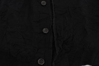 Black Fine Wool Button Cardigan Costume National