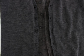 Gray Wool Button Cardigan Sweater Costume National