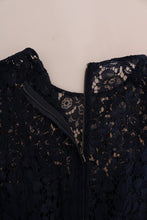 Blue Taormina Floral Lace Sheath Dress Dolce & Gabbana
