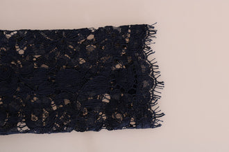 Blue Taormina Floral Lace Sheath Dress Dolce & Gabbana