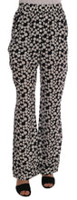Black White Polka Dottes Silk Pants Dolce & Gabbana