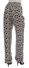 Black White Polka Dottes Silk Pants Dolce & Gabbana