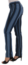Blue GIRLY Striped Cotton Jeans Dolce & Gabbana