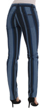 Blue GIRLY Striped Cotton Jeans Dolce & Gabbana
