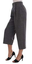 Gray Wool Capri Pants Dolce & Gabbana
