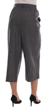 Gray Wool Capri Pants Dolce & Gabbana