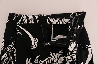 Black Tree Cotton Stretch Pants Dolce & Gabbana
