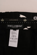 Black Tree Cotton Stretch Pants Dolce & Gabbana