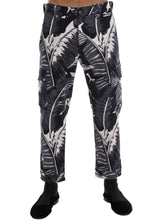 Gray Banana Leaf Cotton Pants Dolce & Gabbana