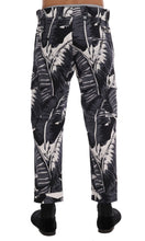 Gray Banana Leaf Cotton Pants Dolce & Gabbana