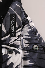 Gray Banana Leaf Cotton Pants Dolce & Gabbana