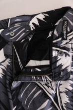 Gray Banana Leaf Cotton Pants Dolce & Gabbana