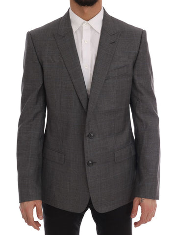 Gray Wool MARTINI Slim Blazer Dolce & Gabbana