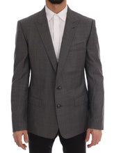 Gray Wool MARTINI Slim Blazer Dolce & Gabbana