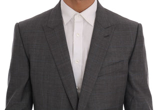 Gray Wool MARTINI Slim Blazer Dolce & Gabbana
