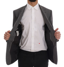 Gray Wool MARTINI Slim Blazer Dolce & Gabbana