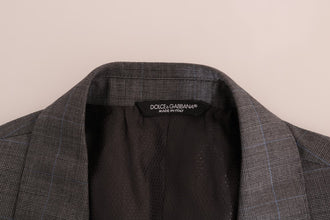 Gray Wool MARTINI Slim Blazer Dolce & Gabbana