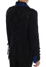 Black Wool Trench Jacket Dolce & Gabbana