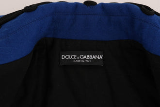 Black Wool Trench Jacket Dolce & Gabbana