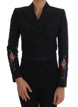Black Brocade Blazer Jacket Dolce & Gabbana
