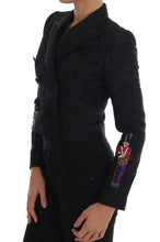 Black Brocade Blazer Jacket Dolce & Gabbana
