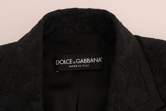Black Brocade Blazer Jacket Dolce & Gabbana