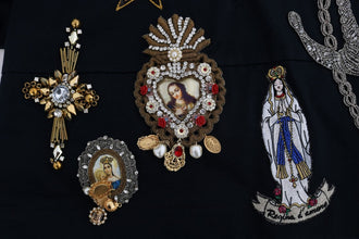 Blue Crystal MAMMA Sicily Jacket Dolce & Gabbana