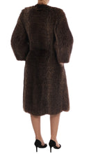 Brown Raccoon Fur Coat Jacket Dolce & Gabbana