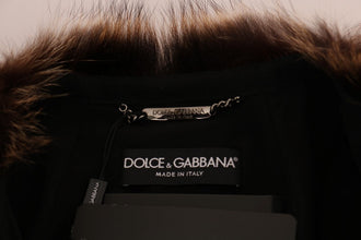 Brown Raccoon Fur Coat Jacket Dolce & Gabbana
