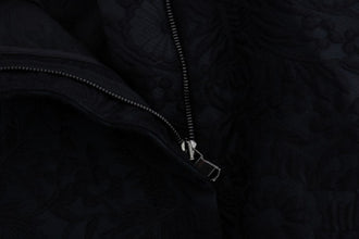 Black Brocade High Waist Capri Shorts Dolce & Gabbana
