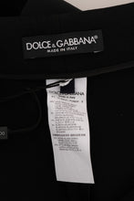 Black Wool Stretch Crystal Pants Dolce & Gabbana