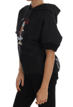 Black Fairy Tale Crystal Hooded Sweater Dolce & Gabbana
