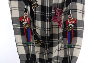Black White Fairy Tale Crystal Shirt Dolce & Gabbana