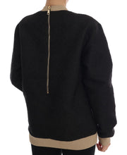 Black Fairy Tale Brocade Zipper Sweater Dolce & Gabbana