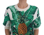 Pineapple Banana Sequins Crewneck Sweater Dolce & Gabbana