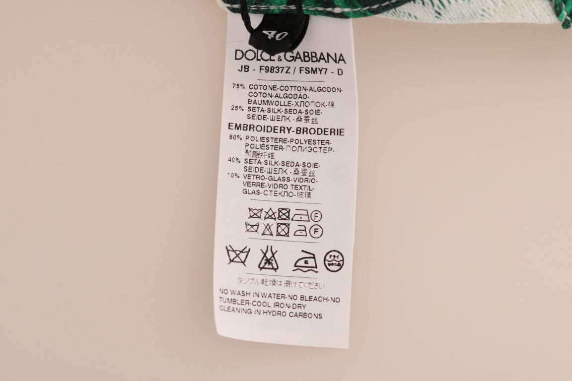 Pineapple Banana Sequins Crewneck Sweater Dolce & Gabbana