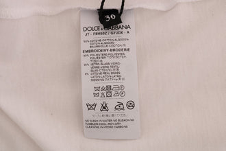 White Cotton Fairy Tale T-Shirt Dolce & Gabbana