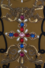 Yellow Crystal Cross Vest Jacket Dolce & Gabbana