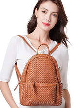 Women Backpack Purse Woven Trendy Stylish Casual Dayback Handbag