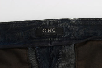 Blue Cotton Slim Pants Denim Jeans Costume National