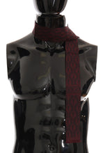 Bordeaux Silk Crown Chili Scarf Dolce & Gabbana