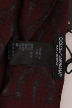Bordeaux Silk Crown Chili Scarf Dolce & Gabbana