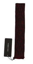 Bordeaux Silk Crown Chili Scarf Dolce & Gabbana